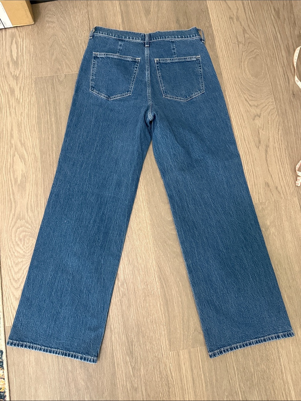 J. Crew Wide-Leg Jeans in Medium Blue Denim - Picture 4 of 5